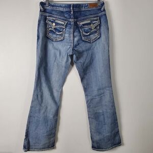 Vintage Series 31 Women’s Embroidery Mid-Rise Bootcut Jeans Y2K